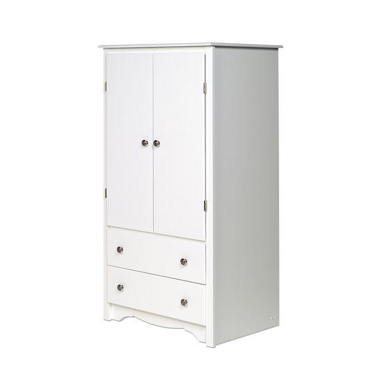 Monterey 2-Door Armoire, White, , on-hover image number null