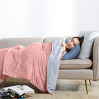 Crystal 15lb Reversible Cooling Weighted 48x72 Blanket with Removable Cover, , alternate image number null