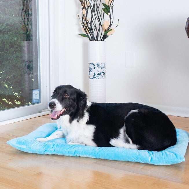 Large Pet Bed Mat , Dog Crate Soft Pad With Poly Fill Cushion, , on-hover image number 1