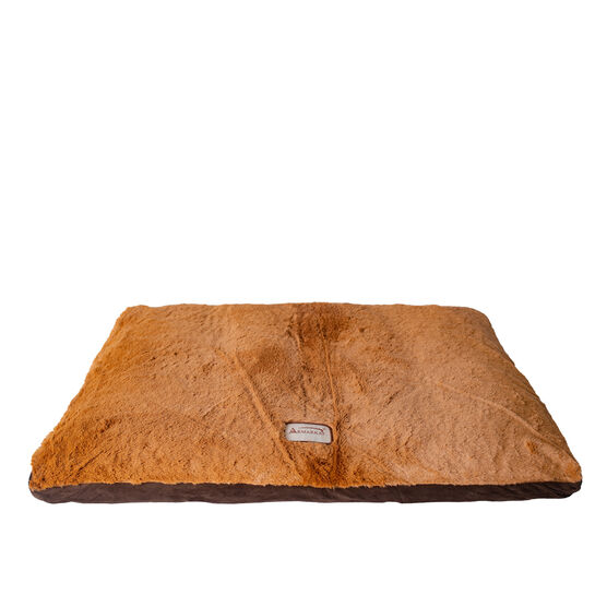 Large Pet Dog Bed Mat With Poly Fill Cushion, BROWN, hi-res image number null