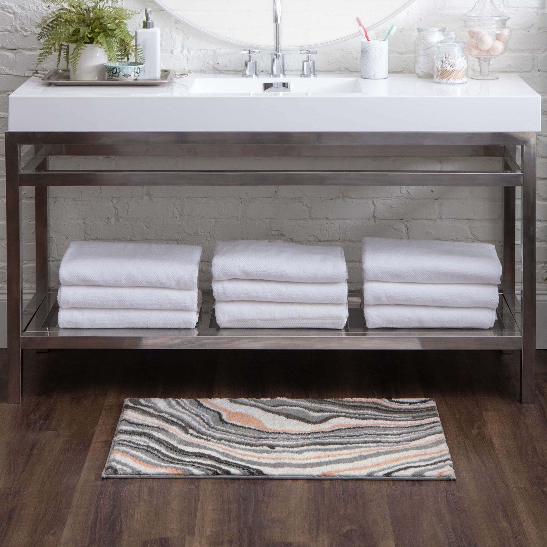 Serpentine Bath Rug, , alternate image number 6