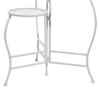 Set Of 3 White Metal Traditional Plantstand, , alternate image number null