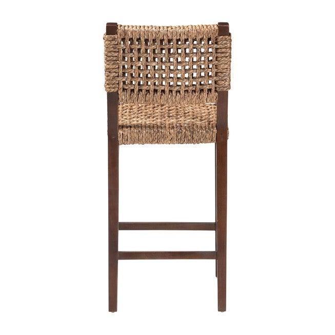 Alise Handwoven Seagrass Bar Stool, NATURAL, alternate image number null