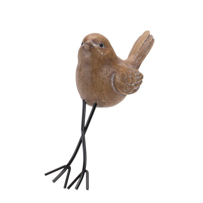 Etched Bird Shelf Sitter (Set of 6), BROWN/BLACK, alternate image number null