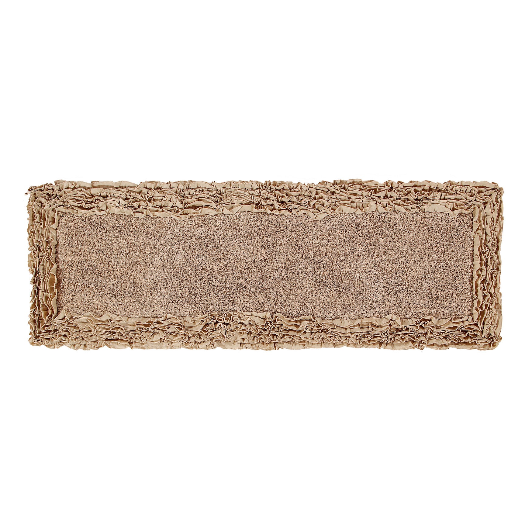 Shaggy Border Bath Rug Mat, 20 inches X 60 inches, , on-hover image number 1