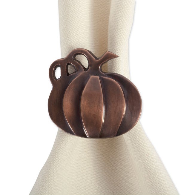 Harvest Pumpkin Napkin Ring, Set of 6, , alternate image number null