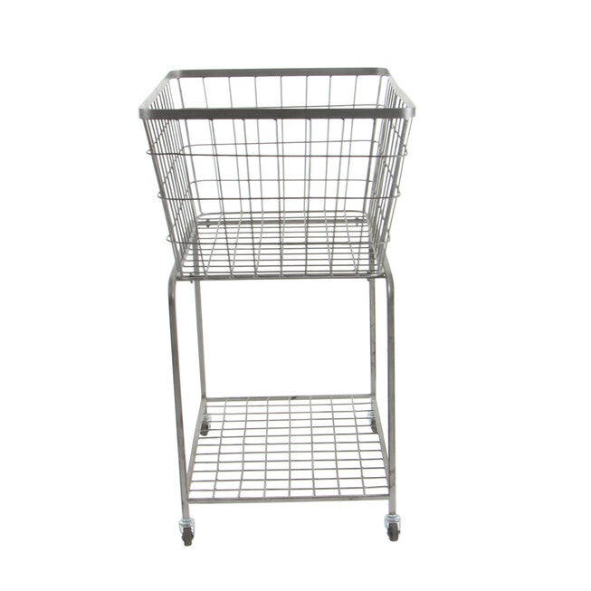 Grey Industrial Metal Storage Cart Storage Cart, , alternate image number null
