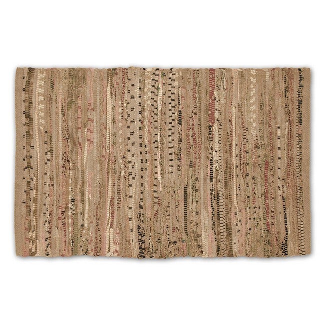 Multi Taupe Rag Rug 50X80 Cm, BROWN, hi-res image number null