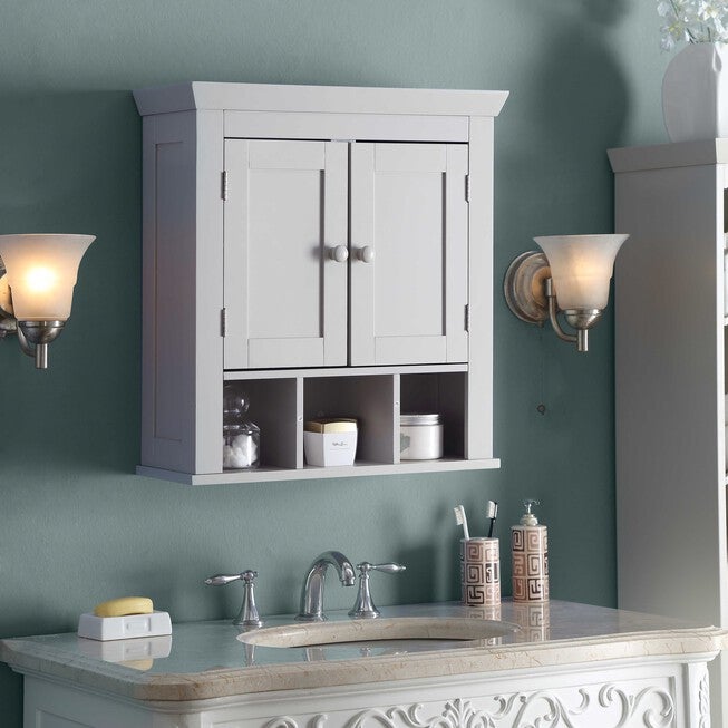 Rancho Wall Cabinet, GRAY, hi-res image number 0