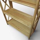 Montego 3-Shelf Folding Bookcase -Natural, , alternate image number null