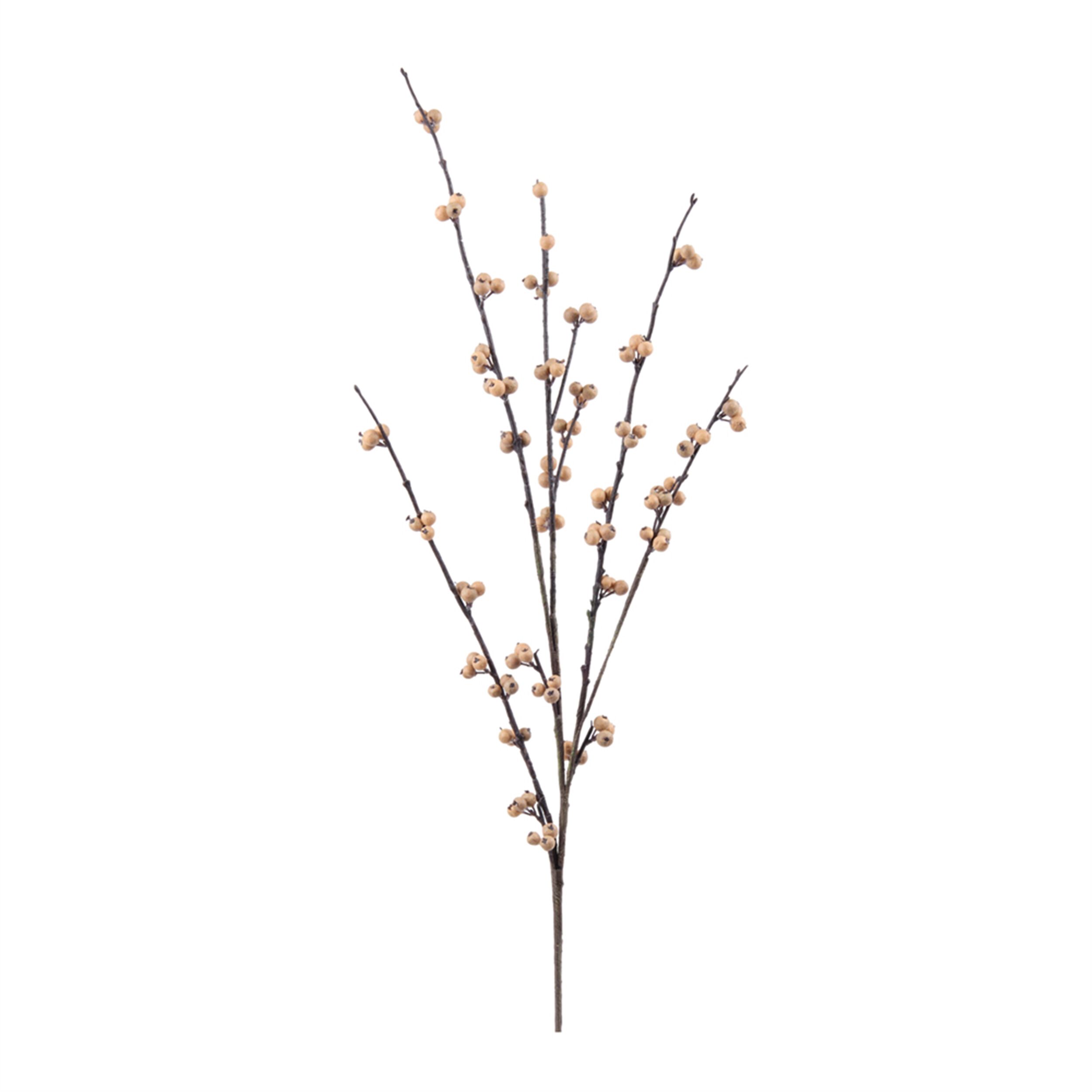 Berry Twig Spray (Set of 2), BROWN, hi-res image number 0