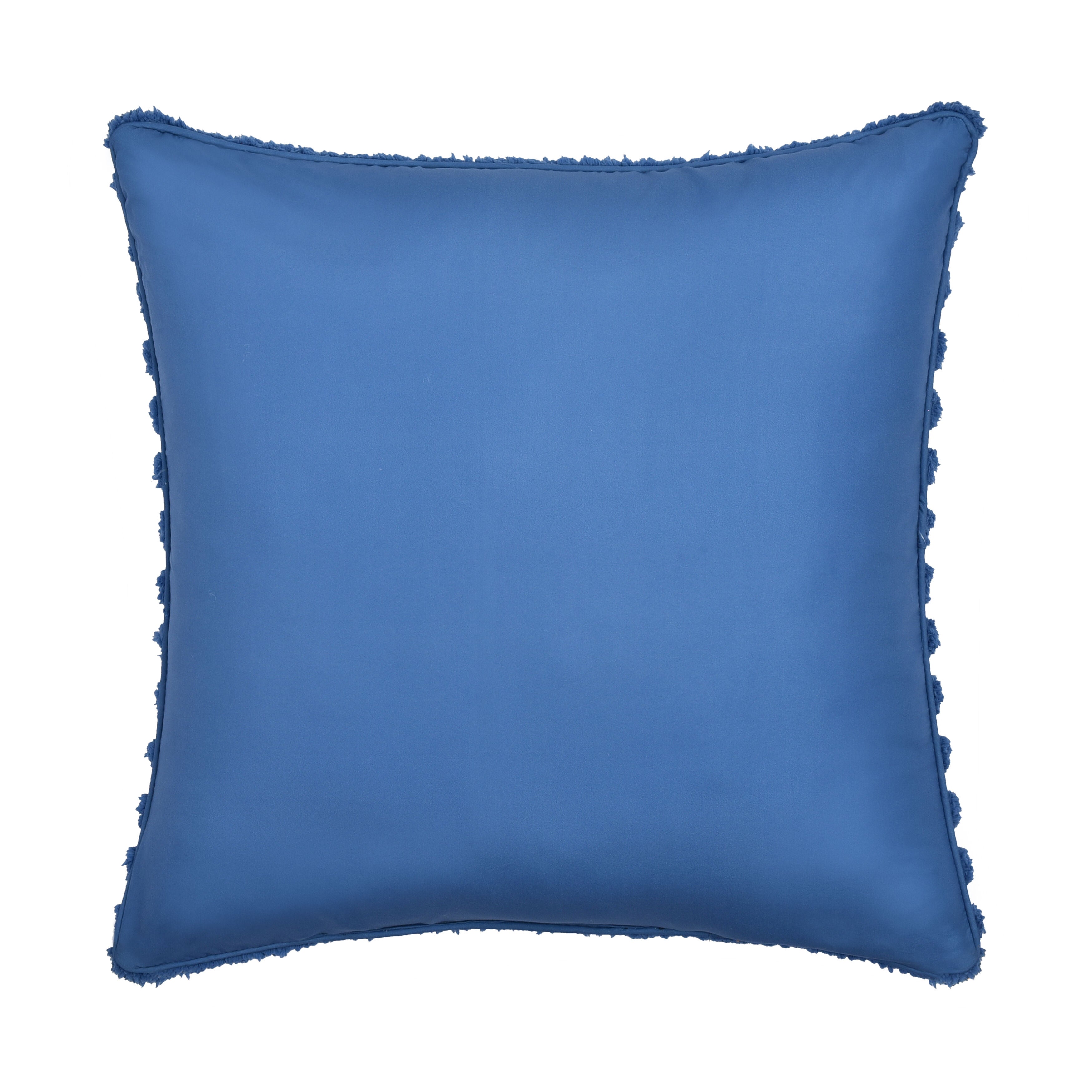DARBY 20 inches SQUARE DECORATIVE THROW PILLOW, AZURE, on-hover image number 1