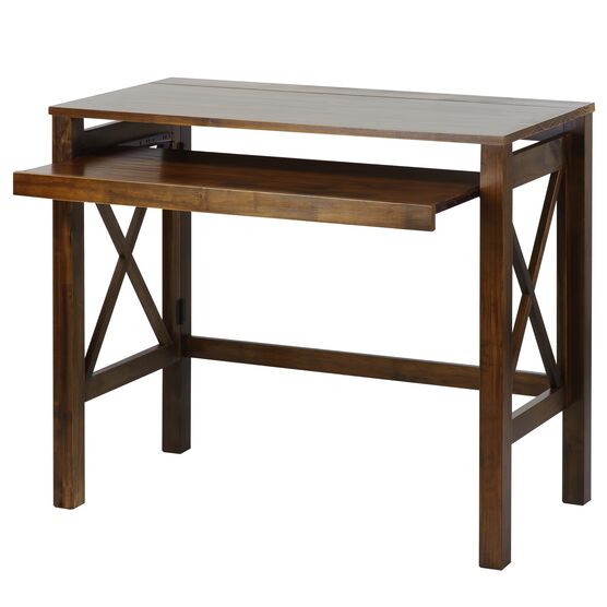 Montego Folding Desk with Pull-Out-Warm Brown, , alternate image number null