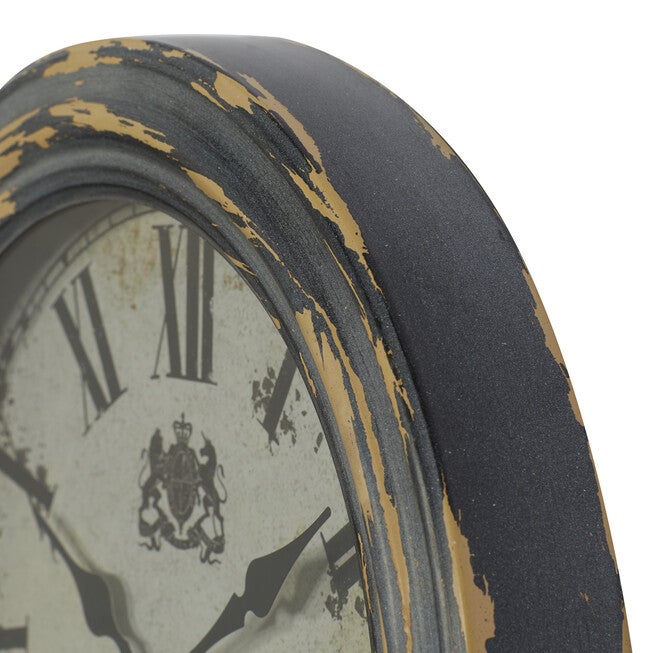 Black Metal Farmhouse Wall Clock, , alternate image number 3