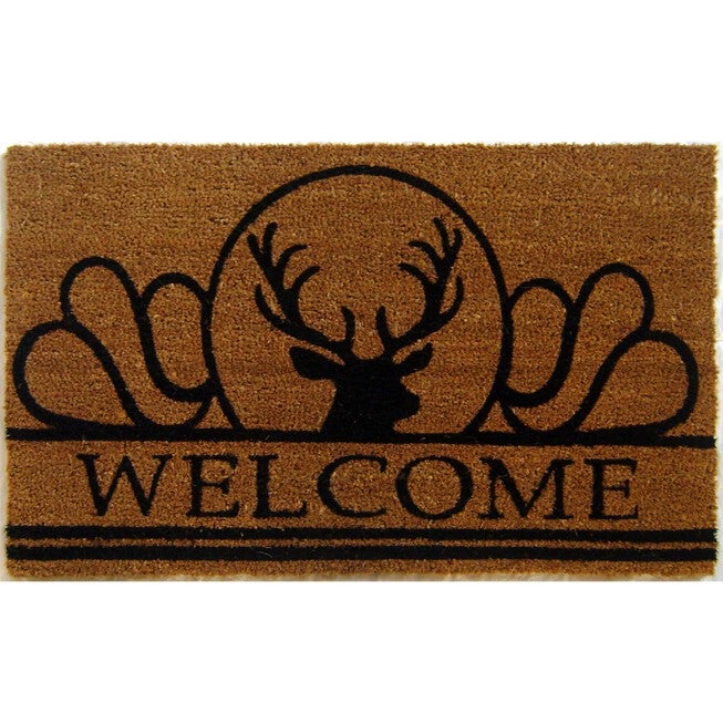 Moose Coir Mat With Vinyl Backing Floor Coverings, MULTI, hi-res image number null