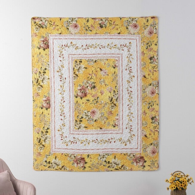 Finley Yellow Throw Blanket, , on-hover image number 1