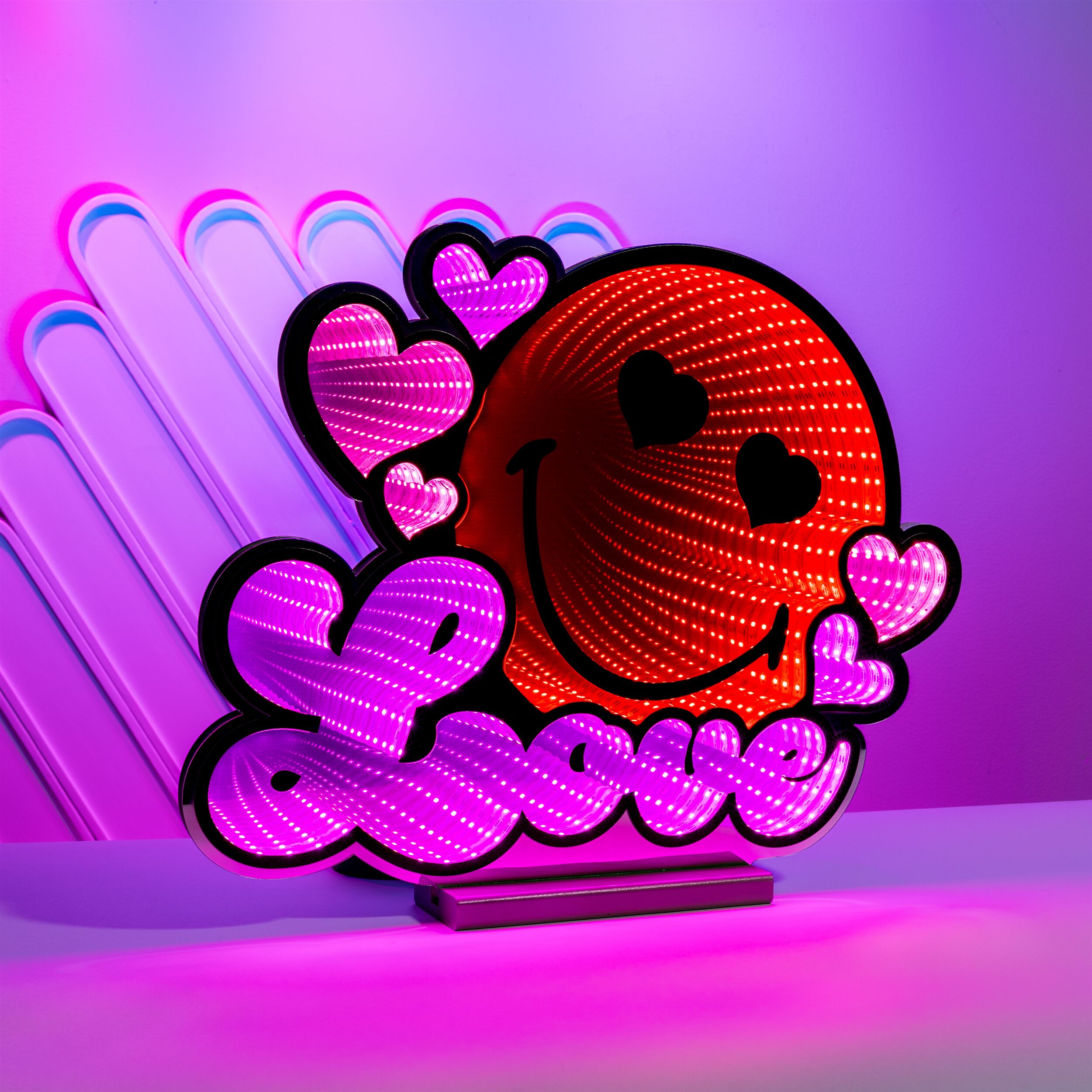 SmileyWorld Love Heart Ekkolight 15 inchesH, RED, alternate image number 1