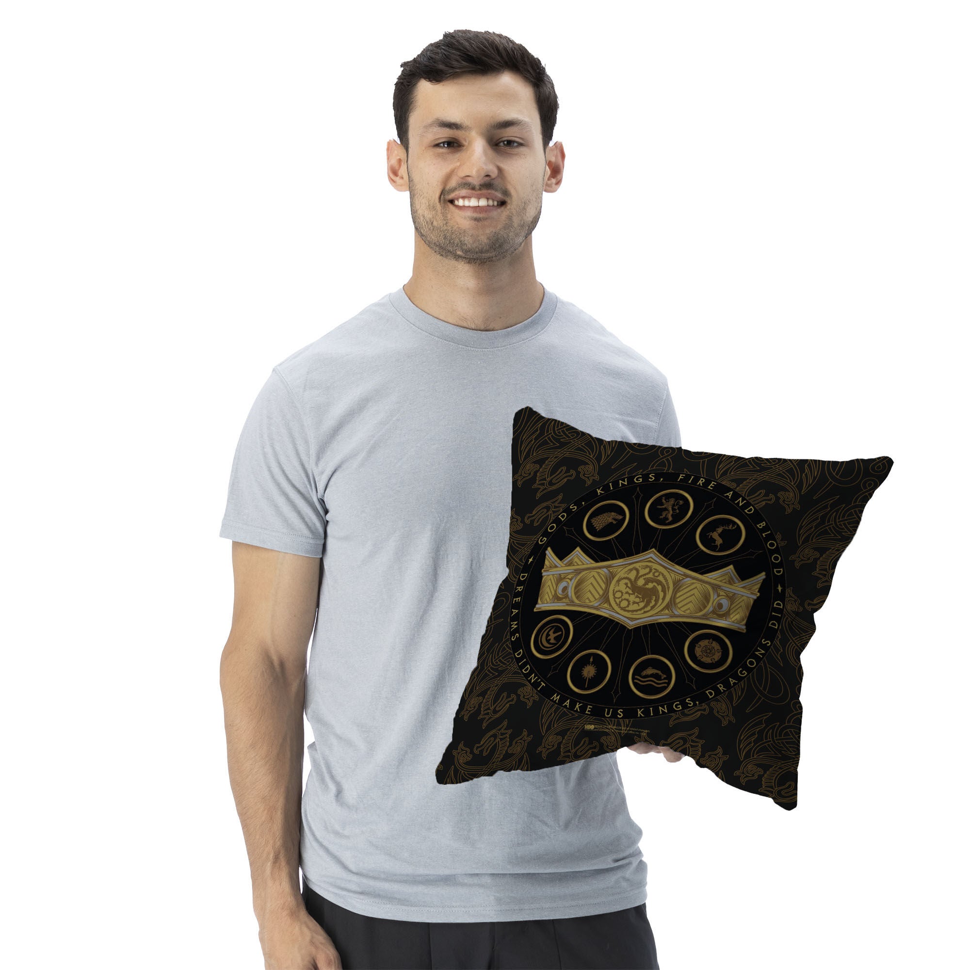 Warner Bros. House of the Dragon Dragons Did Throw Pillow 18X18 Inches, HOUSE DRAGON, alternate image number 2