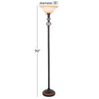 Black Metal Traditional Floor Lamp, , alternate image number null