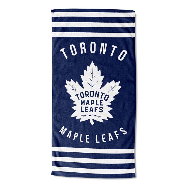 Maple Leafs Stripes Beach Towel, MULTI, hi-res image number 0