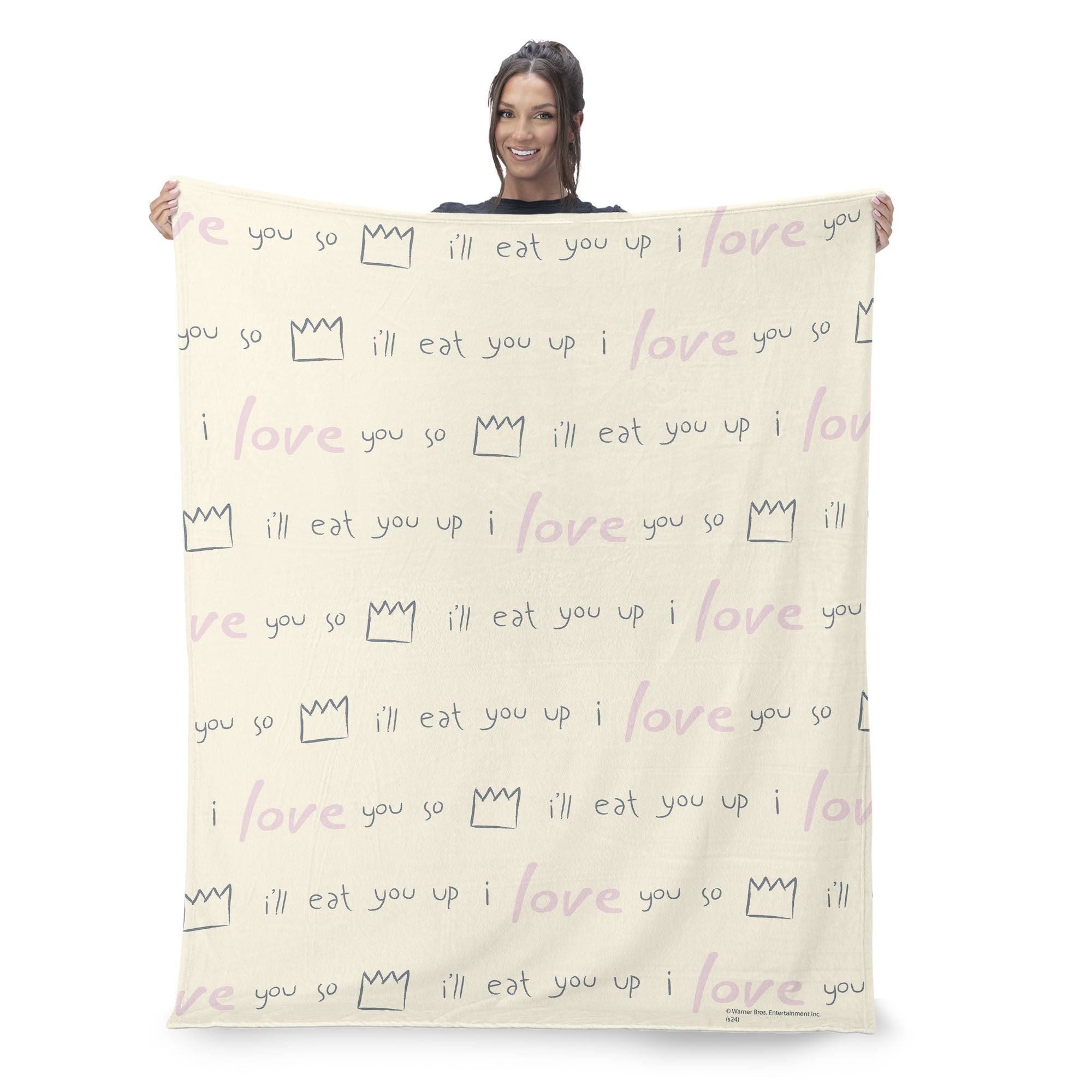 Warner Bros. Where the Wild Things Are We'll Eat You Up Silk Touch Throw Blanket 40x50 Inches, TAN, on-hover image number 1