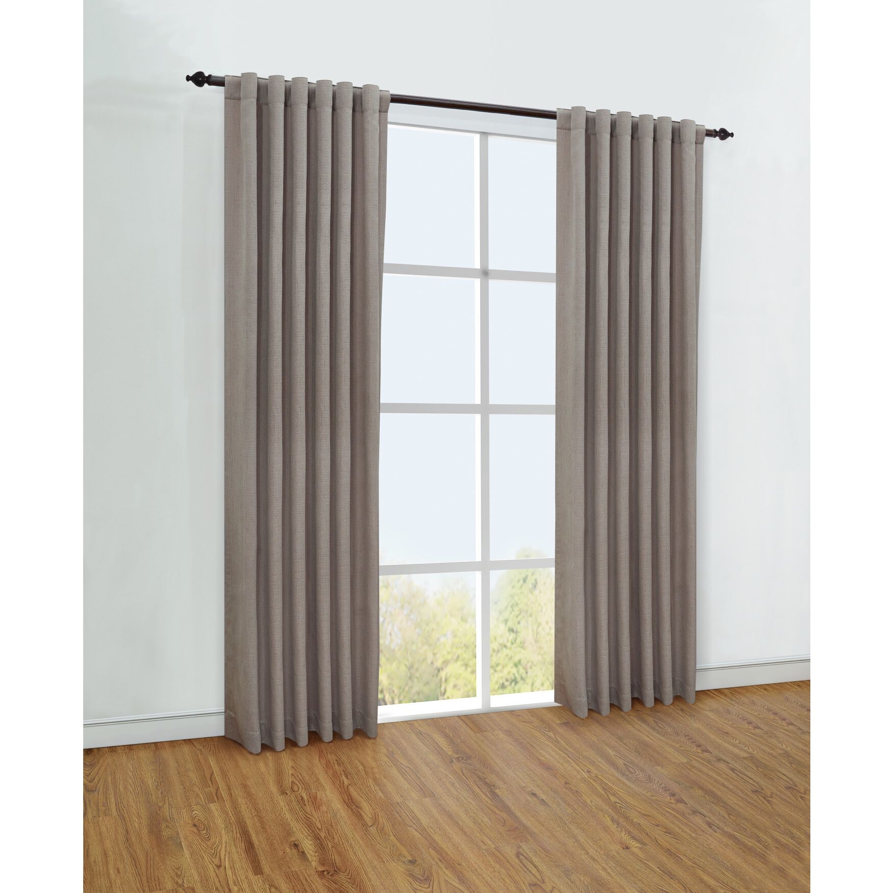 Mulberry Light Filtering Dual Header Curtain Panel, , alternate image number 6