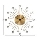 Gold Glam Metal Wall Clock, , alternate image number null