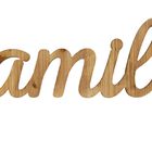 Family Natural Wood Script Wall Art, , alternate image number null