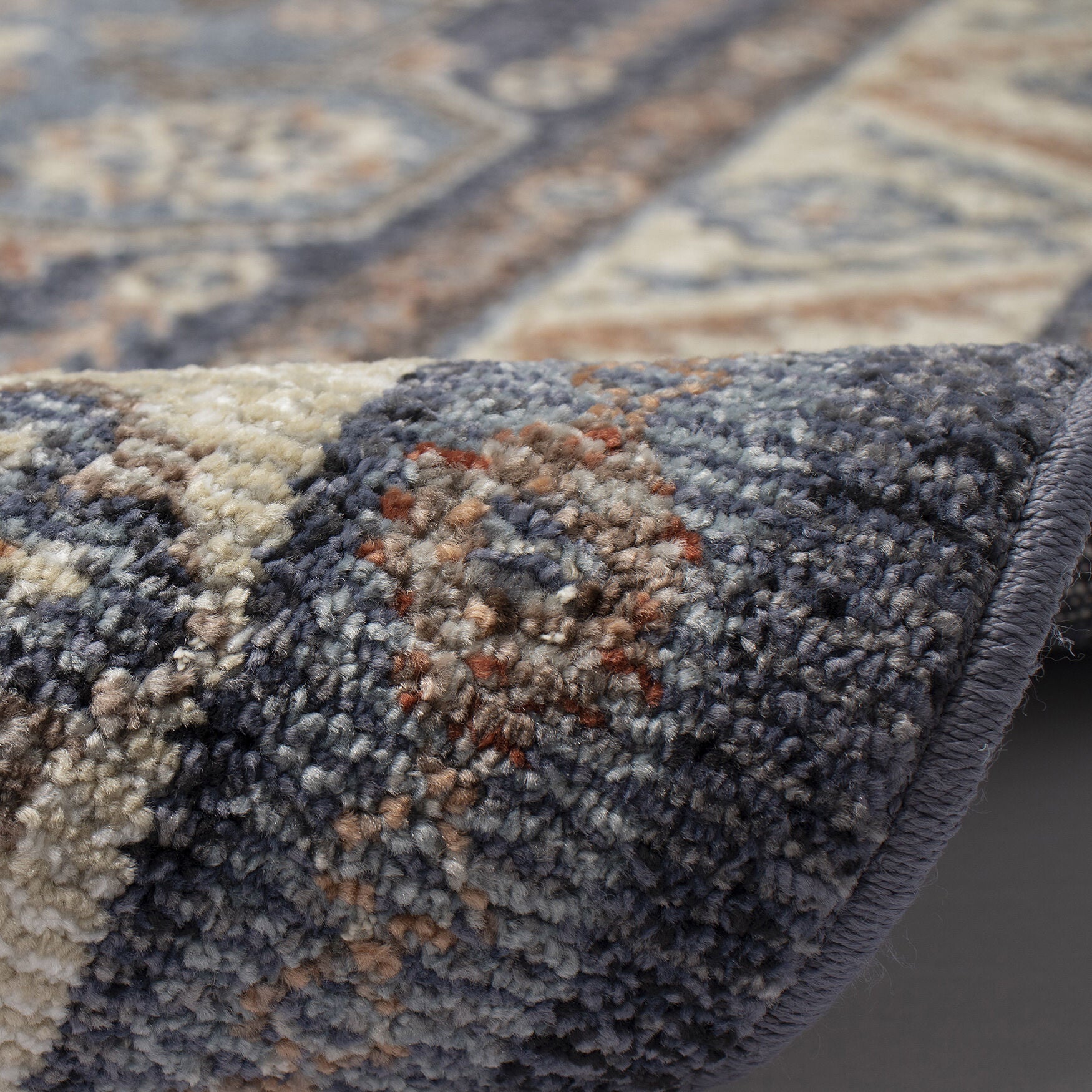 Ariana Floral Medallion Indoor Area Rug Blue, , alternate image number 3