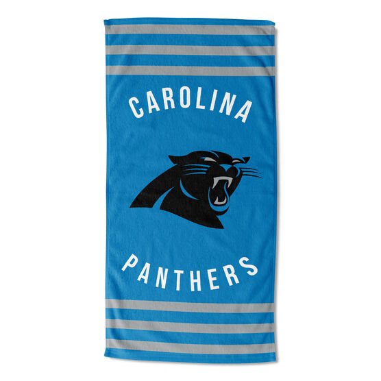 Panthers Stripes Beach Towel, MULTI, hi-res image number null