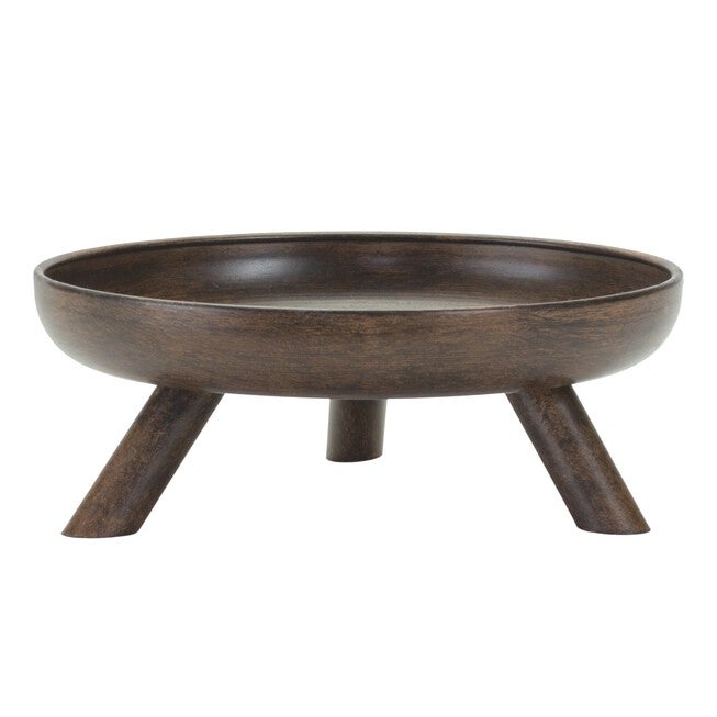 Bowl w/Legs (Set of 2) 7.75 inchesD x 3 inchesH Metal, BROWN, alternate image number 1