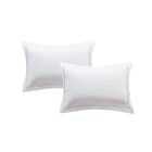 Luxury Hotel Hemstitch White Pillow Sham 2-Pack, WHITE, hi-res image number 0