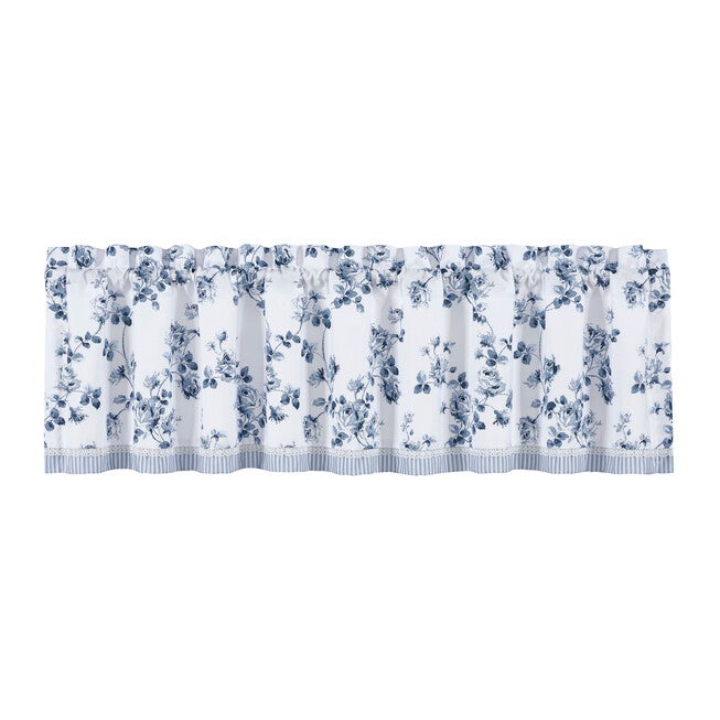 Rialto Window Straight Valance, FRENCH BLUE, alternate image number null