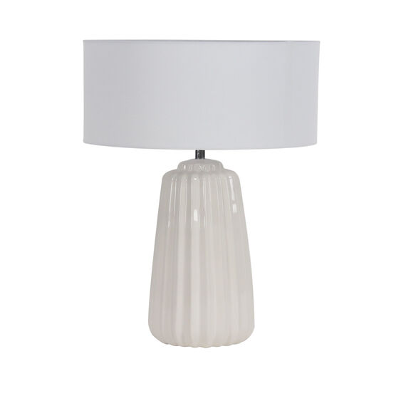 White Stone Traditional Table Lamp, , alternate image number null