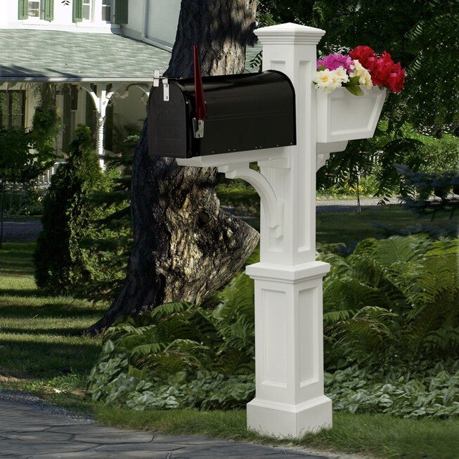 Westbrook Plus Mail Post, WHITE, hi-res image number null