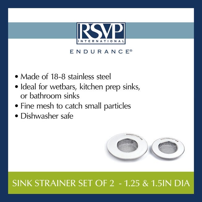 Sink Strainer - 1.25 inches and 1.5 inches, Set of 2, , alternate image number null