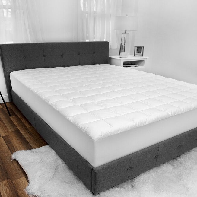 SensorPEDIC Luxury Top Loft Gel Fiber Mattress Pad, , on-hover image number 1