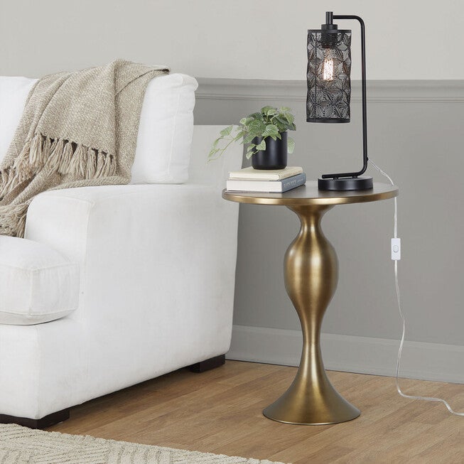 Gwen 18 inches Metal Task Lamp - Set Of 2, , alternate image number null