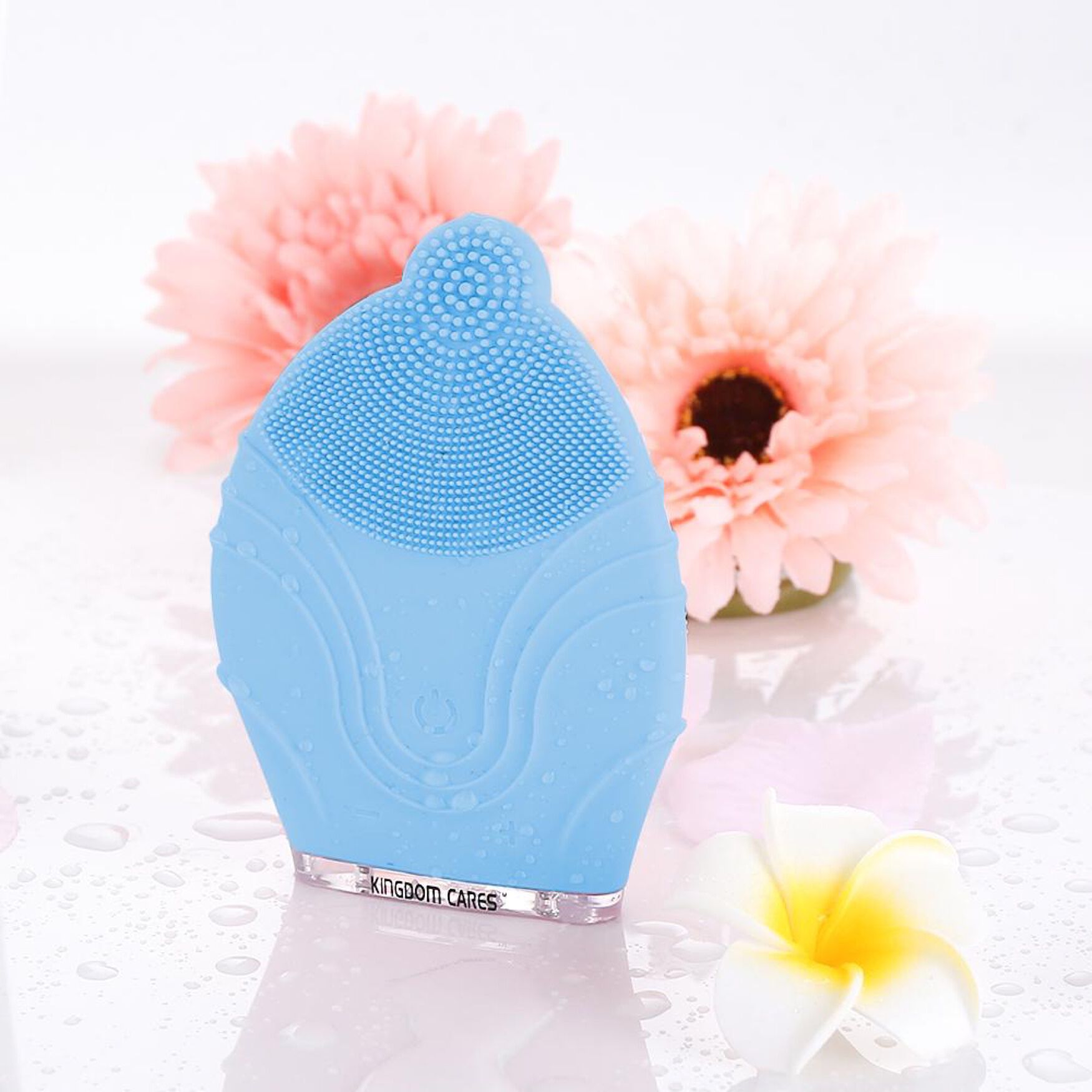 Kingdom Soft Silicone Facial Massager, BLUE, hi-res image number 0