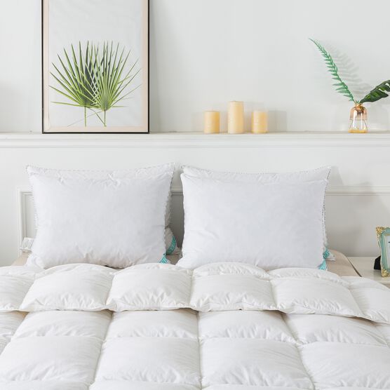 Antimicrobial White Down Blend Pillow Bed Pillow, , alternate image number null