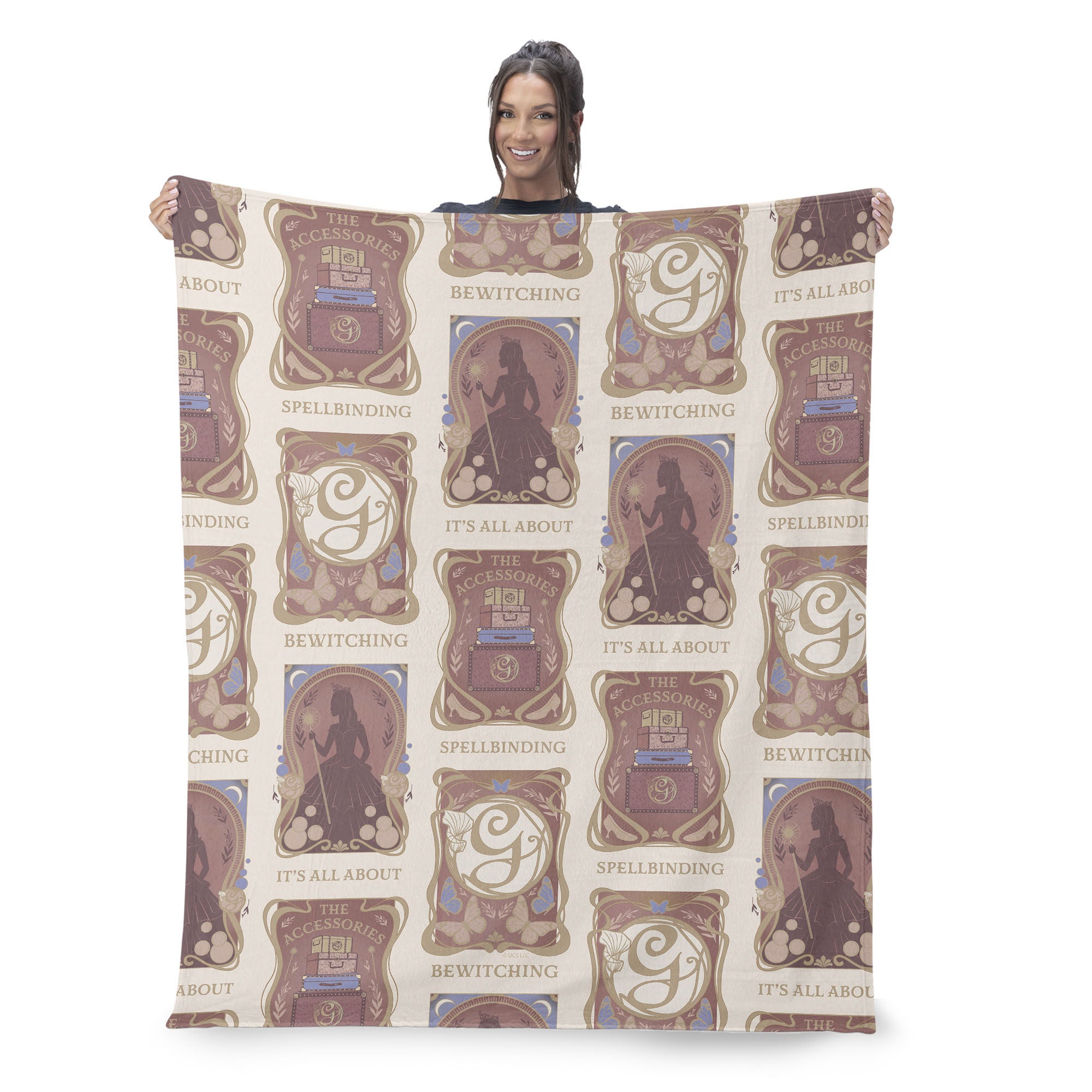 Wicked It's All About Silk Touch Throw Blanket 50x60 inches, BROWN, on-hover image number 1