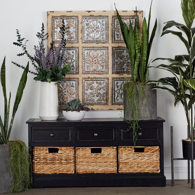 Dark Brown Farmhouse Wood Storage Unit, 20 x 42, , alternate image number null