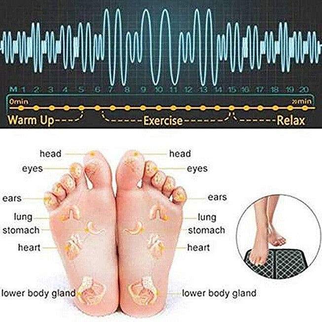 Ems Foot Massager, Folding Portable Electric Massage Mat Wellness, , alternate image number null