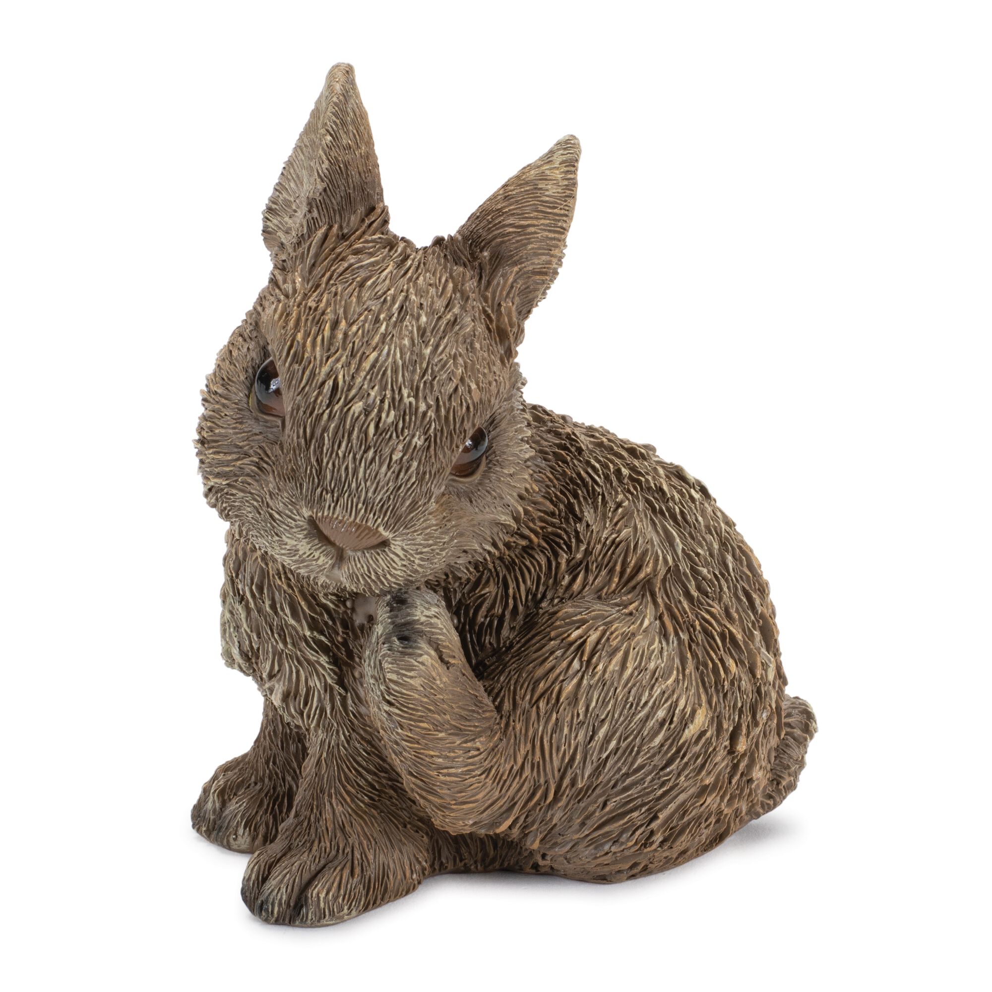 Mini Garden Bunny Rabbit Figurine (Set of 3), BROWN, alternate image number 3