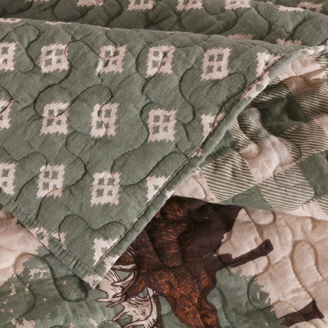 Moose Creek Quilt And Pillow Sham Set, , alternate image number null