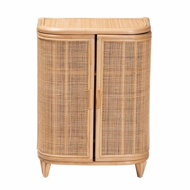 Yanka Bohemian Natural Rattan Storage Cabinet, , alternate image number null