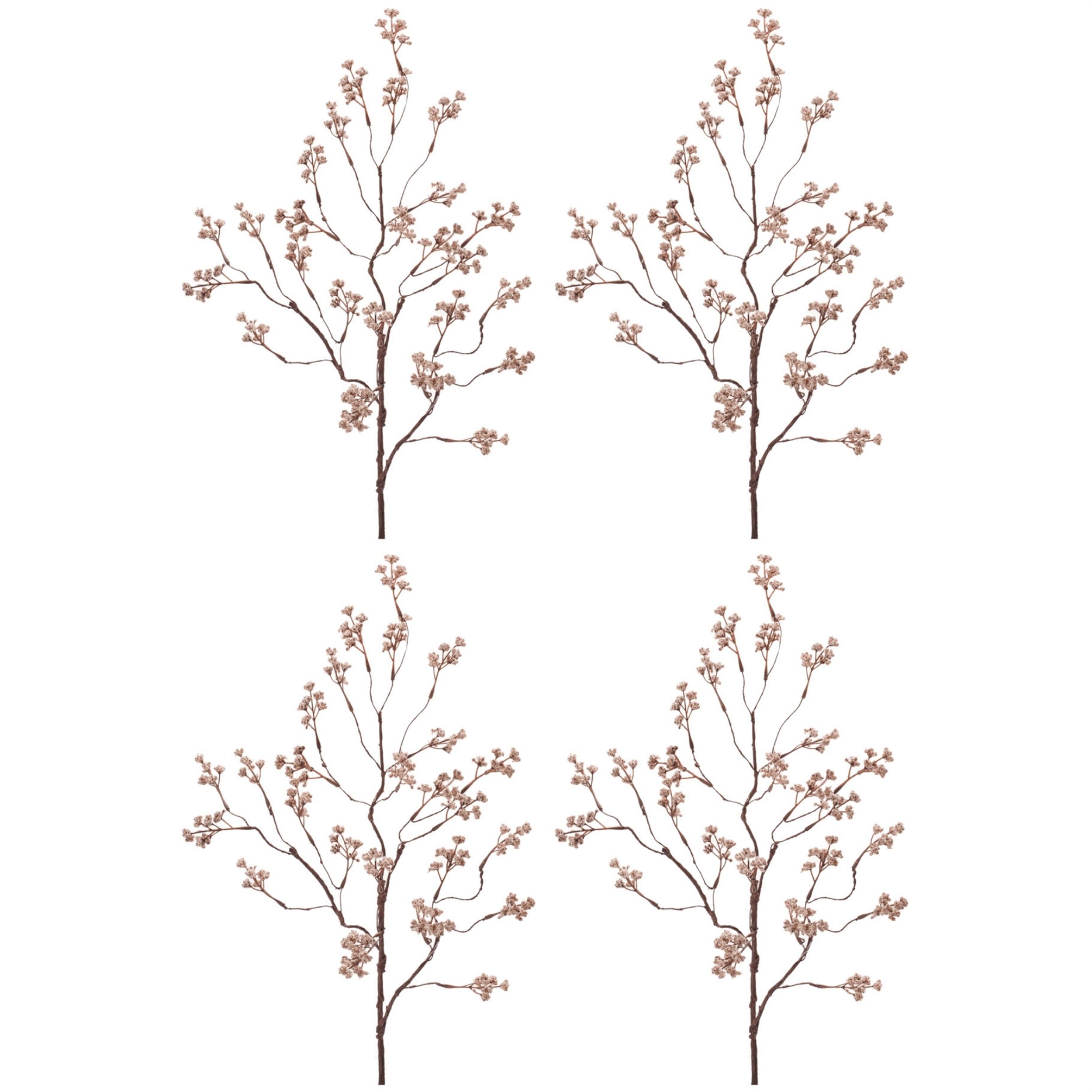 Mini Berry Branch (Set of 4), BROWN BEIGE, alternate image number 4