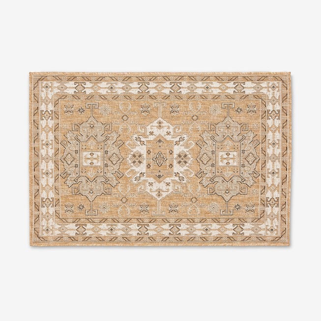 Carmel Indoor/Outdoor Kilim Rug 3 feet 3 inches x 4 feet 11 inches, SAND, hi-res image number null