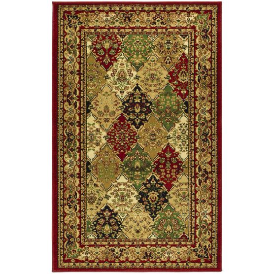 Lyndhurst 221 Multi / Red 3'-3" X 5'-3" Small Rectangle Rug, MULTI RED, hi-res image number null
