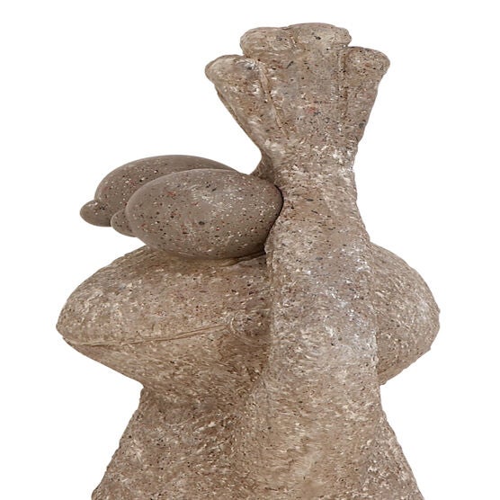 Brown Ceramic Eclectic Frogs Garden Sculpture, , alternate image number null
